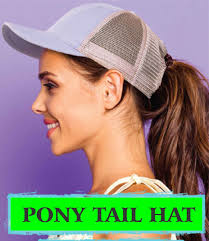 Beach Hat With Ponytail