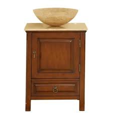 This cabinet comes with an adorable sink on top and drawers (as shown in the picture). 18 Inch Vanities Single Sink Brown Bathroom Vanities Bath The Home Depot