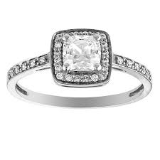 Bague solitaire victoria or blanc diamant. Bague Solitaire Or Blanc Et Oxydes