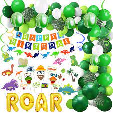 Dinosaur t rex party sign, 13 x 19 inch, 1 count. Buy Dinosaur Birthday Party Decorations For Boys Dinosaur Party Supplies Include Dinosaur Banner Dinosaur Balloons And Photo Props For Birthday Baby Shower Decorations Online In Vietnam B0967dshww