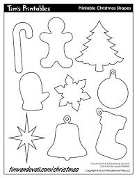 Printable Christmas Shapes Christmas Cutouts Christmas Ornament Template Felt Christmas Decorations