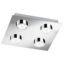 Deckenlampe led dimmbar emblaze ø77cm 60w weiss. Led Badezimmer Deckenleuchte Veneta Chrom 4 Flammig Wofi 9871 04 01 0044 Click Licht De
