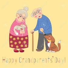 Download Happy Grandparents Day Card Poster With Cute Darling Grandmother Royalty Free Cliparts Vectors And Stock Illustration Image 44724335