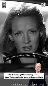While filming this amazing scene, Uma Thurman had a very serious accident.,  #umathurman #killbill #quentintarantino #cinemalover #cinema  #cinematography #carcrash #donkeytalkies90s , Twenty years ago, ...