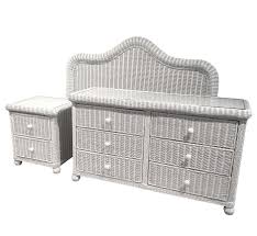 Wicker furniture brings classic and antique charm to your backyard or patio. Elana Wicker Bedroom Set Of 3