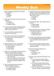 Trivia quizzes are a great way to work out your brain, maybe even learn something new. Weekly Quiz Classroom Solutions