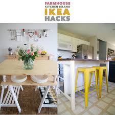 Large stenstorp kitchen island 2 large ekby hemnes shelves this hack installs shelves on the seating side of the island. Farmhouse Kitchen Island Ikea Hacks The Cottage Market