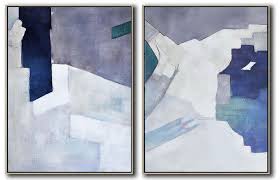 Residing room backdrop wall decor comments: Abstract Painting Extra Large Canvas Art Set Of 2 Contemporary Art On Canvas Huge Abstract Canvas