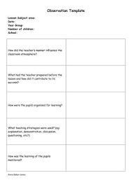 Formal Observation Lesson Plan Template New Observation Template Teacher Training Pgce Ta By In 2020 Lesson Plan Templates Teacher Observation Printable Lesson Plans
