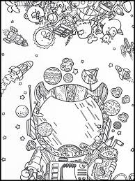 Free coloring page coloring doodle art doodling 18 very plex. Printable Coloring Pages Doodles In Space 5