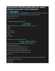 Sebutkan 5 macam anugrah allah swt.yang telah di berikan manusia sebagia bekal agar tidak salah dalam menempuh kehidupanya. Bank Soal Pai Kls Xii K 13 2020 Docx Evaluasi Bab 5 Pai Menyembah Allah Swt Sebagi Ungkapan Rasa Syukur Nova Ardiansyah Oleh Nova Ardiansyah Course Hero
