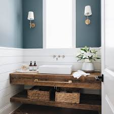 Grey Blue Paint Colors Ideas For A Tranquil Mood Hello Lovely Floating Bathroom Vanities Bathroom Interior Design Cottage Bathroom