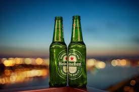 Heineken beer is sold in a green bottle with a red star. Unsere Biermarken Marken Heineken Switzerland