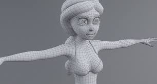 Çizgi film Noel Baba kadın 3D Model $49 - .fbx .ma .max .obj - Free3D