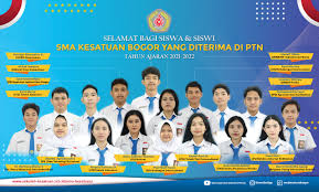 Selamat Kepada Para Siswa & Siswi SMA Kesatuan Bogor yang diterima di  Perguruan Tinggi Negeri – Sekolah Kesatuan Bogor- Unity In DIversity