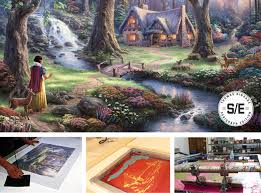 Cheap painting & calligraphy, buy quality home & garden directly from china suppliers:thomas kinkade oil paintings lights winter thomas kinkade christmas eve cottage art decor painting giclee art print on canvas enjoy free shipping worldwide! Snow White Discovers The Cottage Serigraph Edition Art For Sale