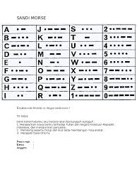 Sms sandi morse semaphore scout of grafika. Kode Morse Pramuka Translate Info Gtk