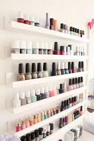 18 Game Changing Bathroom Storage And Decorating Ideas Nail Polish Storage Nail Polish Shelf Nail Room