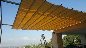Madrid Model Retractable Canopy Pergola Awning For Sun Protection Not For Rain Protection Partially Extended Canopy Outdoor Pergola Pergola Canopy