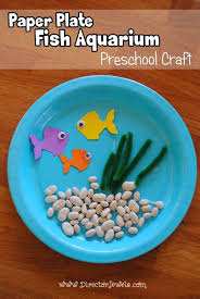 Paper Plate Fish Aquarium Preschool Craft Kolay Elisleri Yaz Elisi Kids Crafts