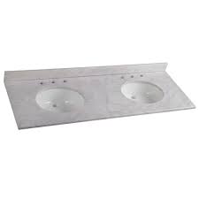 d stone effects double sink vanity top