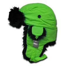 Authentic dakota dan trooper hat as pictured in pattern knit design faux fox fur trim. Dakota Dan Winter Trooper Trapper Or Hunting Hat Faux Fur Neon Green For Sale Online Ebay
