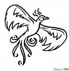 Check spelling or type a new query. How To Draw Phoenix Bird Tattoo Designs Tribal Drawings Mythical Birds Drawings