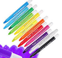 [Hot Item] Easy to Hold & Quick-Drying Twistable Washable Crayon for Kids  Ages 3+