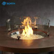 If you have an oriflamme fire table that measures 38 or larger in diameter you will need to purchase a. Round Flat Table Fire Pit Flame Wind Guard Tempered Glass China Wind Guard Fire Pit Glass Guard Made In China Com