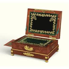 A Fine Giltbronze Mounted Plumwood Travel Coffer Empire Probably Delivered For Maximillien I Joseph King Of Bavaria Decoration