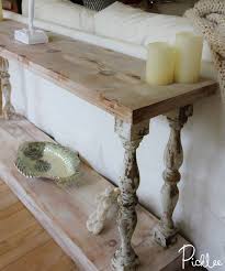 One can be used in the dining room as a buffet, set up as a desk to create a home office, placed behind the couch as a sofa table. Diy Reclaimed Sofa Table Tutorial Picklee Diy Sofa Table Farmhouse Sofa Table Diy Sofa