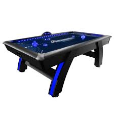 Atomic 7 5 Indiglo Led Light Up Arcade Air Powered Hockey Table Includes 2 Led Pushers And Led Puck Walmart Com Air Hockey Air Hockey Table Table Games