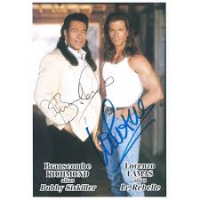 6 feet 2 inches (1.9 m) hair color. Lorenzo Lamas Branscombe Richmond Autograph