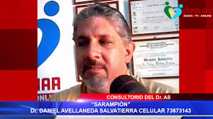 "SARAMPIÓN", Dr. DANIEL AVELLANEDA SALVATIERRA CELULAR 73673143