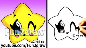 Kawaii Drawings How To Draw A Star Easy And Cute Popular Drawing Kawaii Drawings Fun2draw Cute Drawings