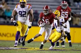 Devonta smith had three touchdowns against notre dame during a college football playoff (cnn) alabama crimson tide wide receiver devonta smith has been awarded the heisman trophy for the senior wideout has had a dominant season for the undefeated tide, catching 105 passes for 1,641. Photos Alabama Vs Lsu Sec Football