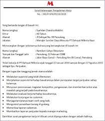 21 Contoh Surat Pengalaman Kerja Simple Menarik Unik Surat Kerja Tanda