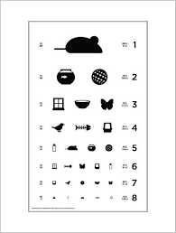 Prototypical Printable Rosenbaum Near Vision Chart Eye