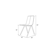 Graceful, casual style that doesn't compromise on comfort and durability: Modloft Mayfair White Modern Dining Chair Eurway