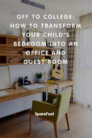 Off To College How To Transform Your Child S Bedroom Into An Office And Guest Room The Sparefoot Blog Office And Guest Room Guest Room Room Planning