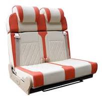 Hot Sale Customized High Back Leather Reclining Folding Seat Comfortable  Adjustable Bed Seat for Camper Van Motorhome