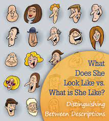 What do you look like? What Does She Look Like Vs What Is She Like Distinguishing Between Descriptions