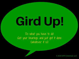 Gird Up Getting Things Done Inspirational Words Post Quotes