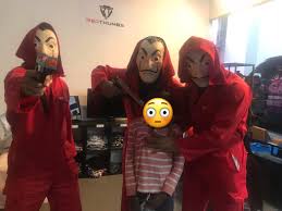 You can change the costume a little to wear a different jumpsuit, but the mask is the pretty much the most iconic element. Heist Costume