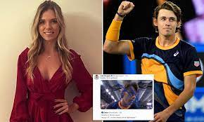 On international women's day, alex made it official with a gushing instagram post, alongside a photo of the pair sharing a warm embrace. Cryptic Sign Off By Top Ranked Australian Tennis Star Alex De Minaur Sparks Girlfriend Rumours Daily Mail Online