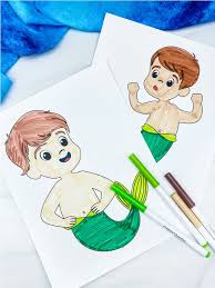 Pair it with mermaid toys. Boy Mermaid Coloring Pages Free Printable