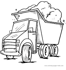 Truck With Sand Color Pages Coloring Pages For Kids Transportation Coloring Pages Pr Truck Coloring Pages Coloring Pages For Kids Coloring Pages For Boys