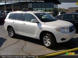 Blizzard White Pearl 2008 Toyota Highlander Sand Beige Interior Gtcarlot Com Vehicle Archive 30598671 Sand Beige Beige Interior Toyota Highlander