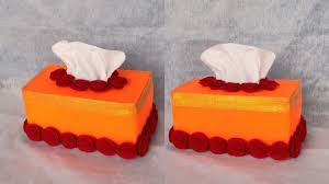 Tempat tisu dari kain flanel. Diy Membuat Kotak Tisu Dari Kardus Bekas Tissue Box Youtube