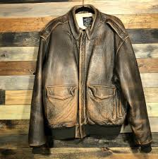 Vintage Avirex Large L Bomber Jacket Type A 2 Brown Leather Flight Ace Men S Fly Avirex Bomberjacket Casual Types Of Jackets Avirex Usa Outfit